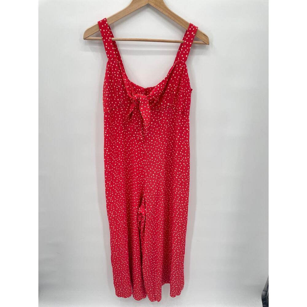 Anthropolgie x Kachel NWT Coral Jordan Polka Dot Jumpsuit // 6 - Picture 4 of 13